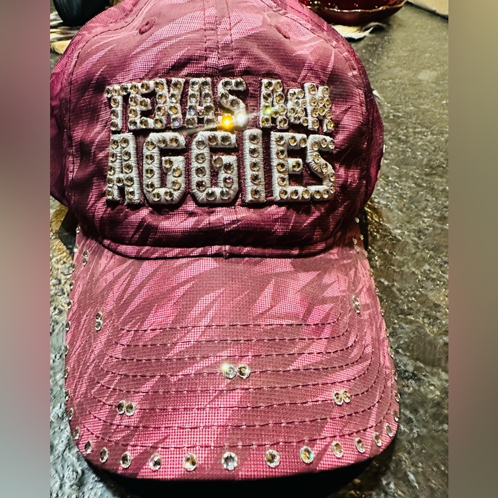 Texas A&M Aggies Bling Cap With Swarovski Crystals. Adidas Cap